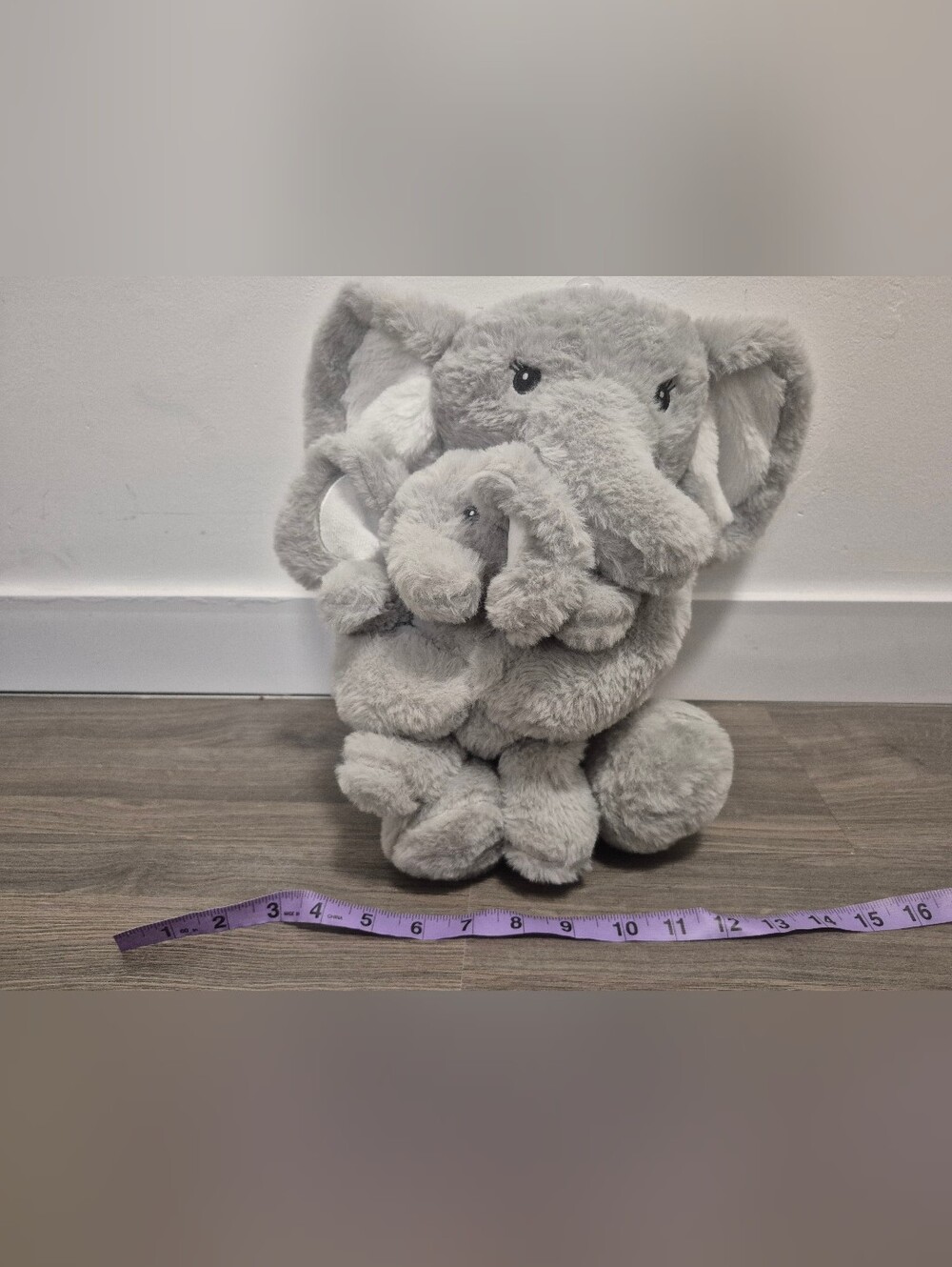 *5/$25* Mama & Baby Elephant Plush Set Large New Without Tags